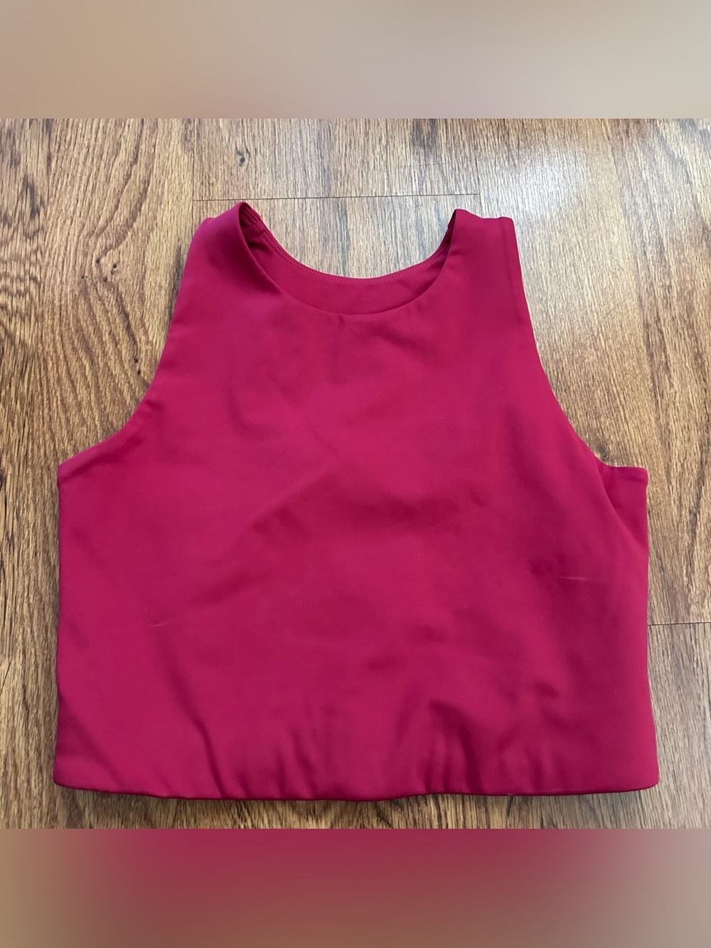 Girlfriend Colletive Sleeveless sports bra Raspberry unpadded size medium